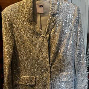 REDUCED $20
SO Women's Silver Sequin Jacket